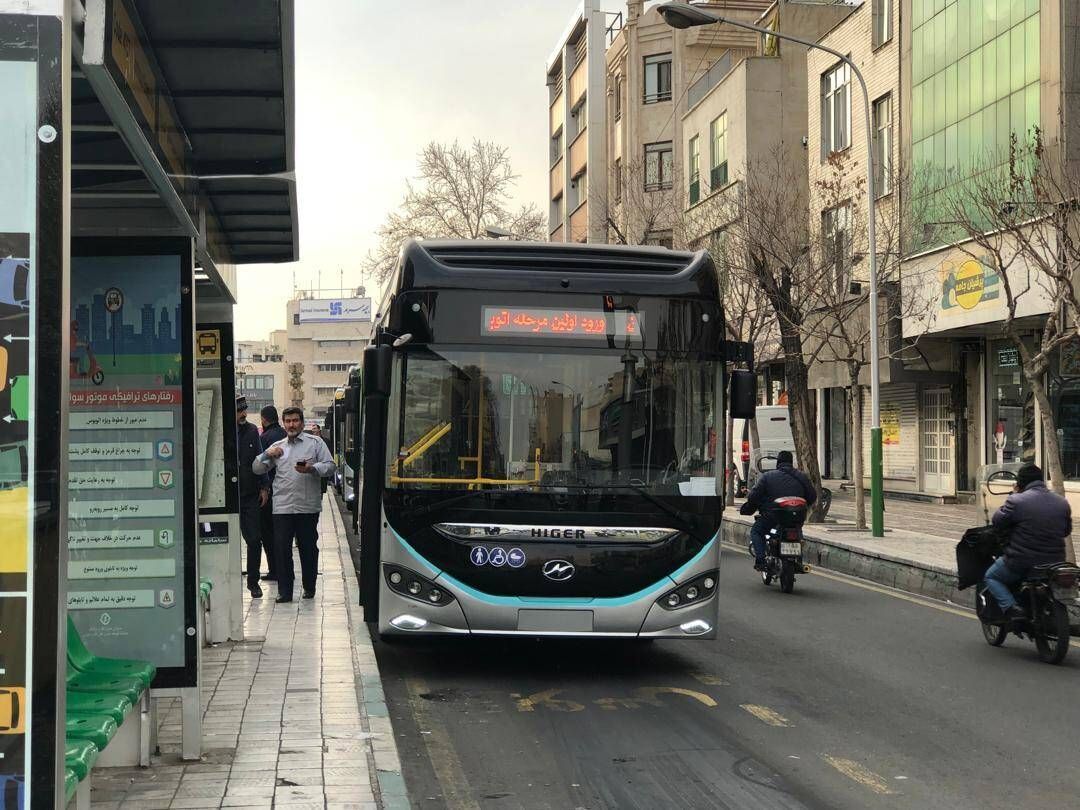 آغاز به‌کار ۳۵ اتوبوس برقی در خط جمهوری-بهارستان