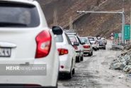 ترافیک نیمه سنگین در جاده چالوس
