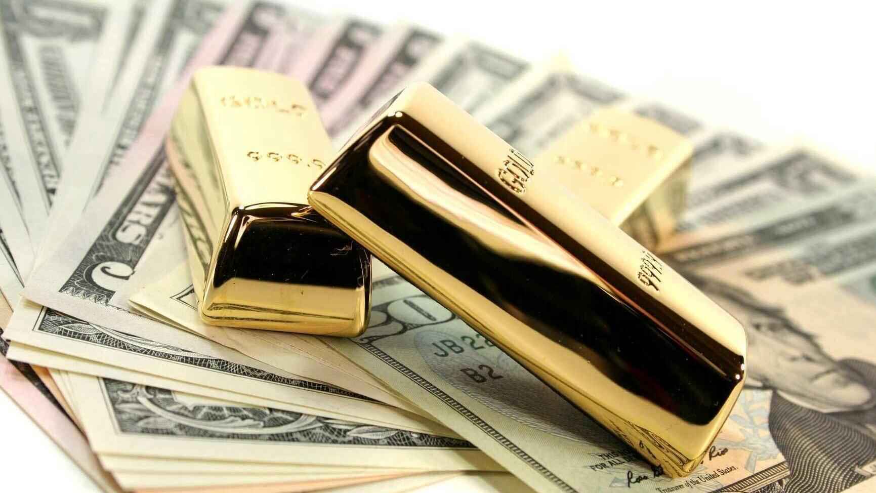 شمش‌های طلا روی اسکناس‌های بیست دلاری
